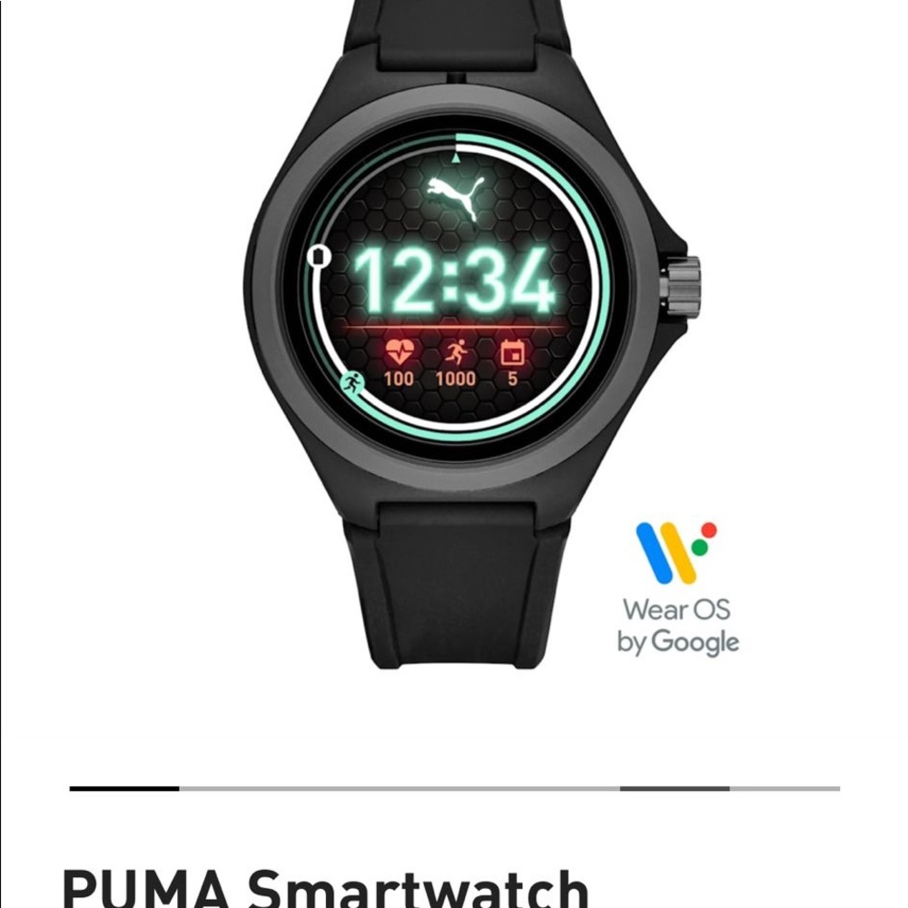 The Puma Smartwatch is a sleek, stylish